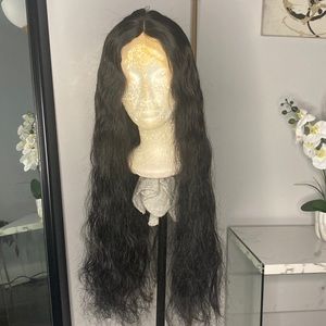 28” Transparent Lacefront Human Hair Wig 1B